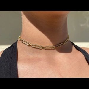 Gold Choker/Collar Necklace